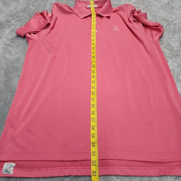 Peter Millar Summer Comfort Golf Pink Polo Shirt Size L - Picture 8 of 16